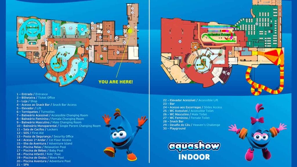 aqua show indoor mapa