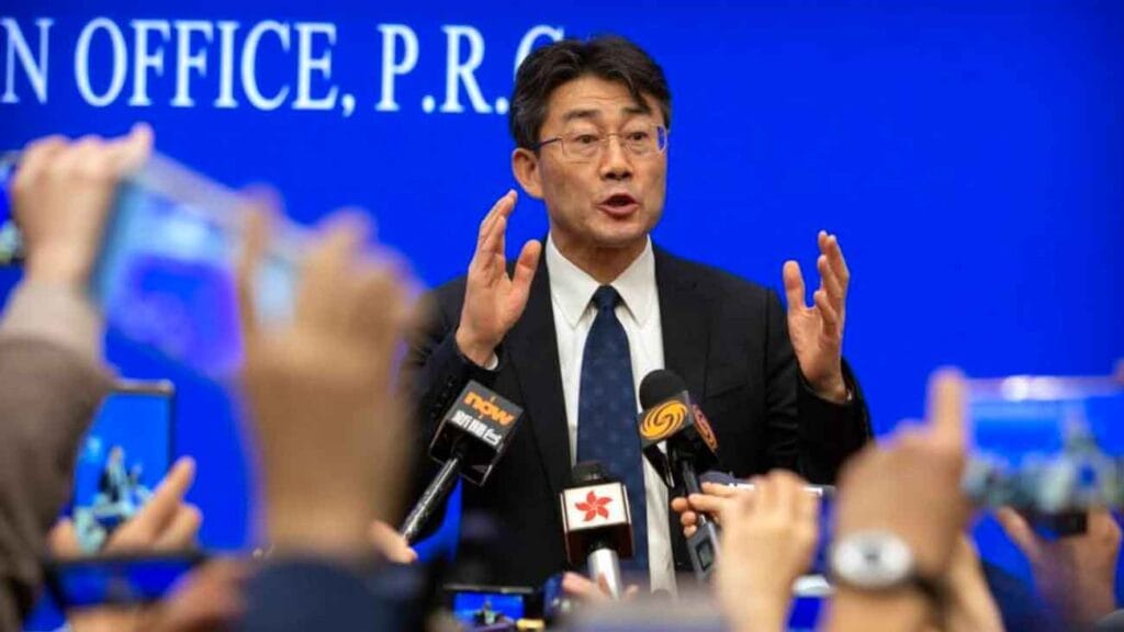 autoridades chinas rueda de prensa