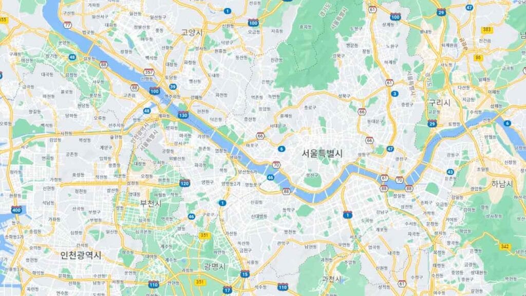 mapa seul google maps