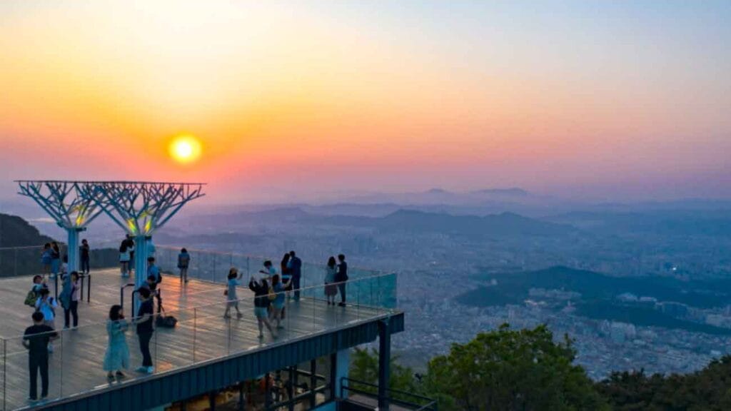 montaña palgongsan mirador